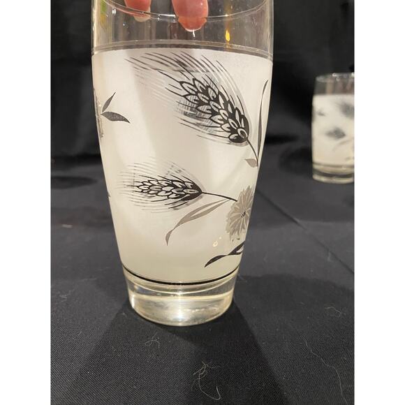 Vintage Libbey Wild Flower, highball glasses, set of 4 - Picture 5 of 7